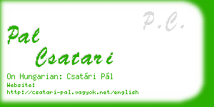 pal csatari business card