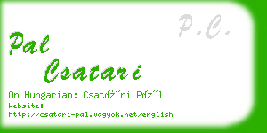 pal csatari business card